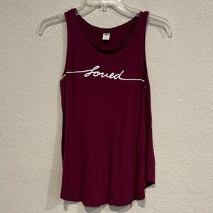 Old Navy Women's Burgundy Loved Tank Top